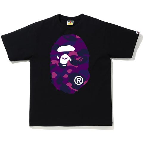 Buy Kaos BAPE Camo Big Ape Head (SS20) Hitam/Ungu