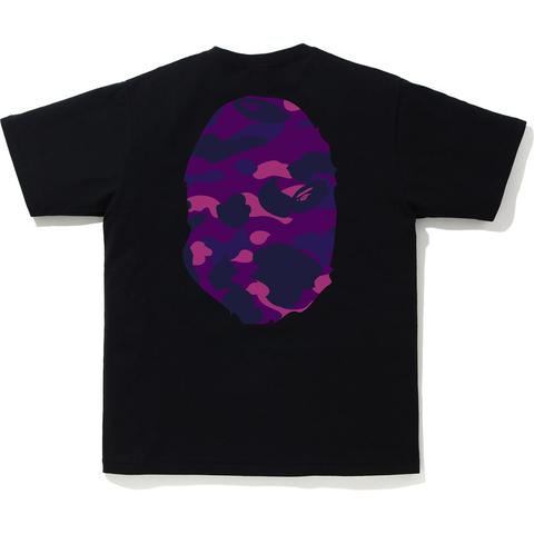 BAPE Color Camo Big Ape Head T-Shirt (SS20) Black/Purple 圖 2
