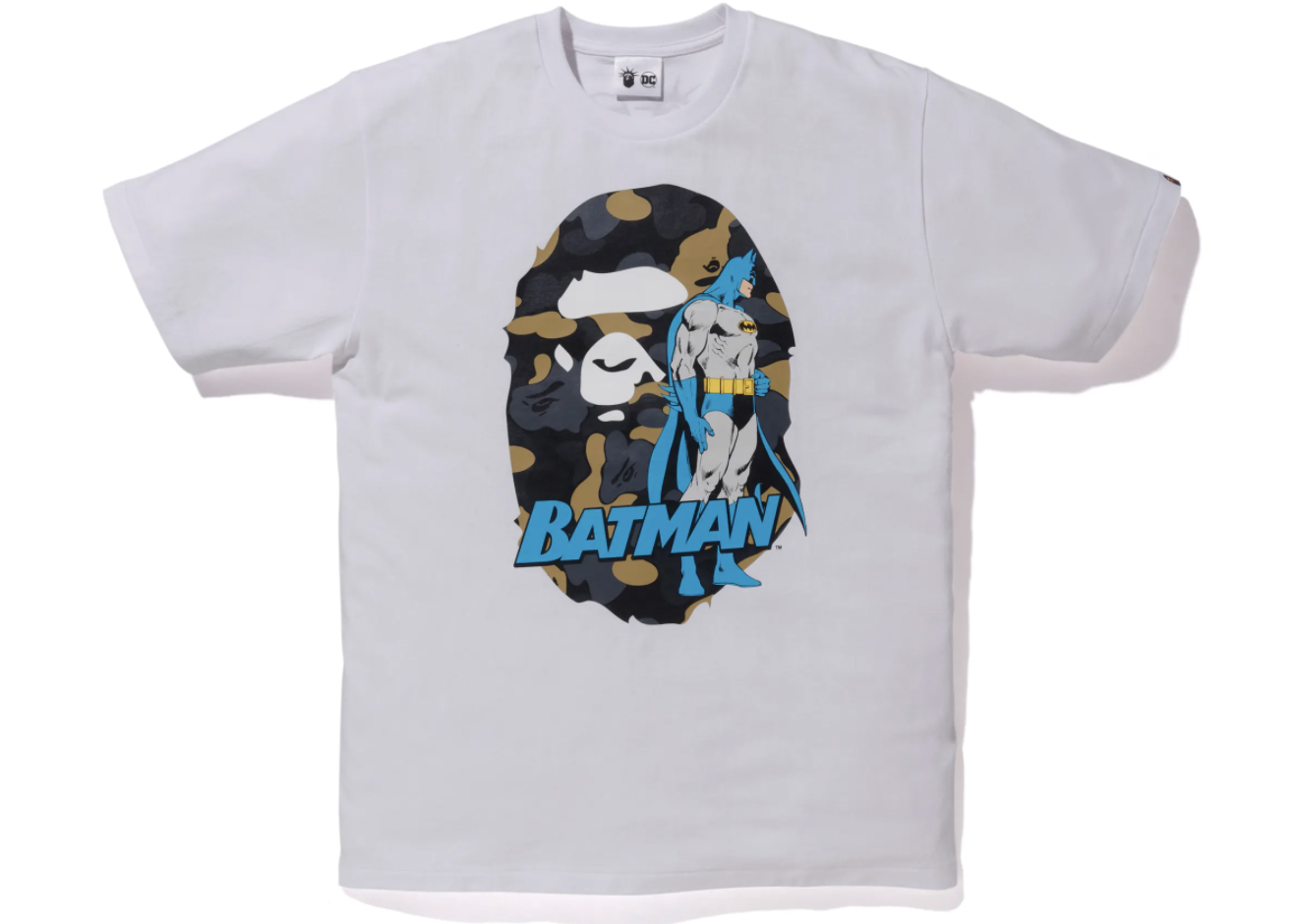 BAPE x DC Ape Head Batman Tee White - Novelship