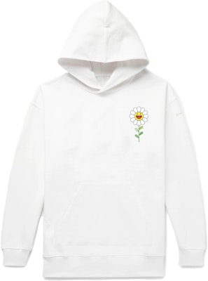 White 2025 flower hoodie