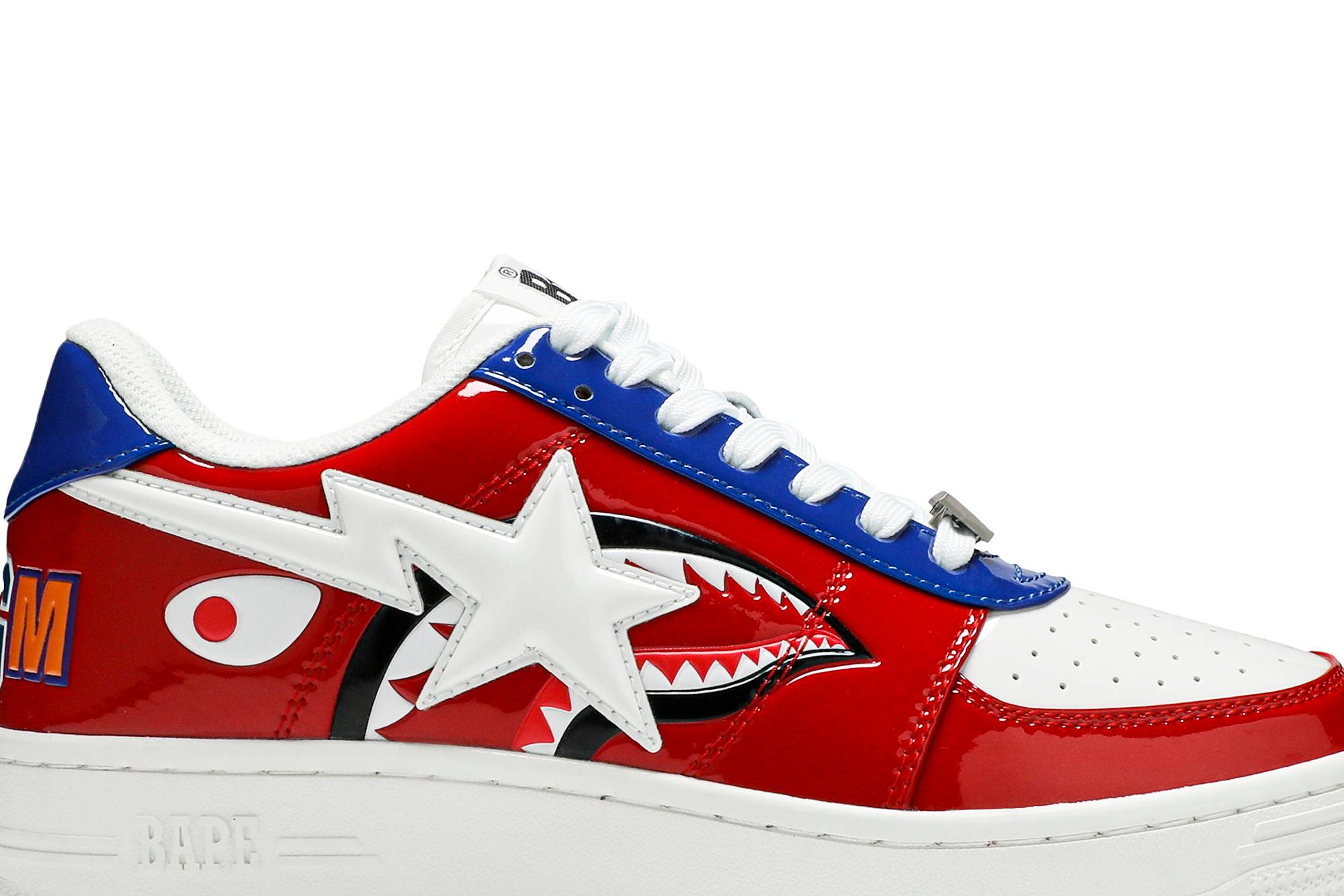 A Bathing Ape Bapesta Low M2 'Shark Face ‑ Red' 1G30 191 002 RED -  1G30-191-002-RED - Novelship