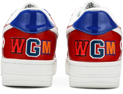 A Bathing Ape Bapesta Low M2 'Cara de Tiburón - Rojo' 1G30 191 002 RED Details for A Bathing Ape Bapesta Low M2 'Cara de Tiburón - Rojo' 1G30 191 002 RED