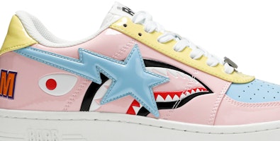 A Bathing Ape Bapesta Low M1 'Wajah Hiu - Pink' 1G30191002 Order A Bathing Ape Bapesta Low M1 'Wajah Hiu - Pink' 1G30191002