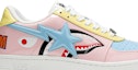 Order A Bathing Ape Bapesta Low M1 'Shark Face - Pink' Lelaki Wanita Kasut 1G30191002