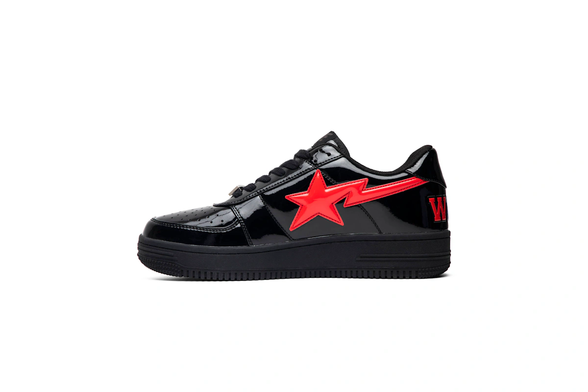 A Bathing Ape Bapesta Low 'Black Shark Face'