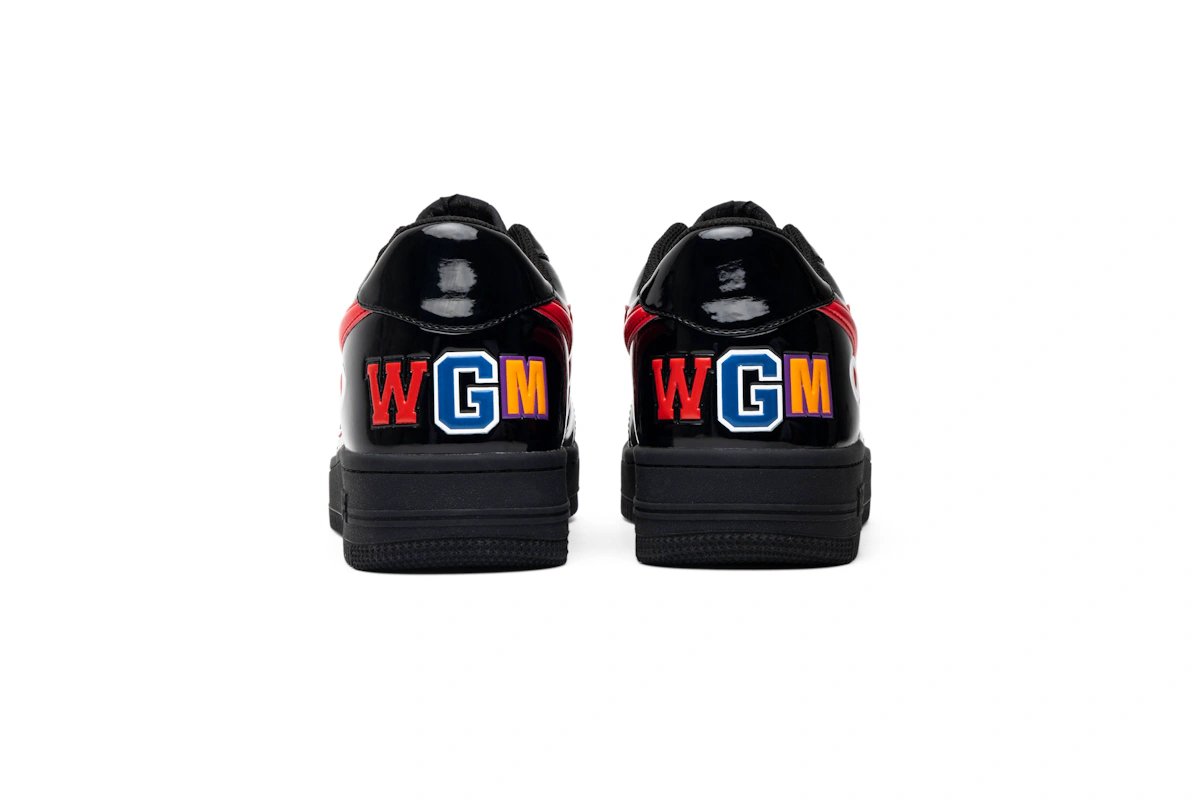 A Bathing Ape Bapesta Low 'Black Shark Face'