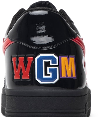 A Bathing Ape Bapesta Low 'Black Shark Face' Sepatu Hitam BAPESTA SHK BLK Sizing A Bathing Ape Bapesta Low 'Black Shark Face' Sepatu Hitam BAPESTA SHK BLK