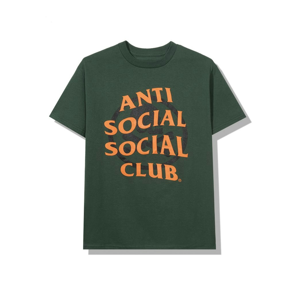 Anti Social Social Club x NEIGHBORHOOD Cambered Tee Green - Novelship