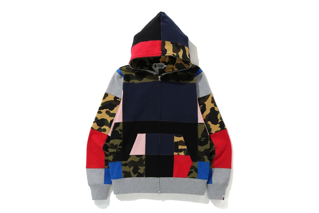 bape mix camo hoodie