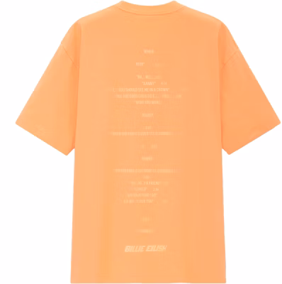 Billie Eilish Logo T-Shirt (US Womens Sizing) Orange Order Billie Eilish Logo T-Shirt (US Womens Sizing) Orange