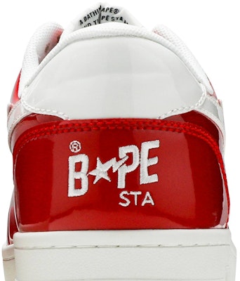 A Bathing Ape Bapesta Low M2 'Red' 1G30191010 RED Sizing A Bathing Ape Bapesta Low M2 'Red' 1G30191010 RED