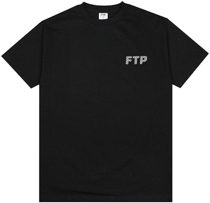 FTP Checkered Logo Tee Black Buy FTP Checkered Logo Tee Black