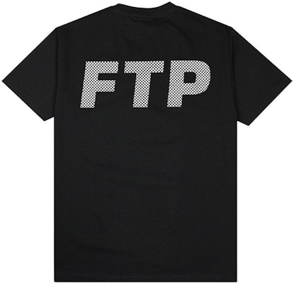 FTP Checkered Logo Tee Black Order FTP Checkered Logo Tee Black