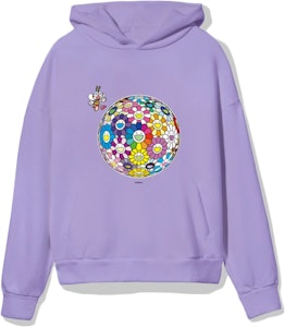 Takashi Murakami x PANGAIA Flowerball Hoodie Ungu Orchid Buy Takashi Murakami x PANGAIA Flowerball Hoodie Ungu Orchid