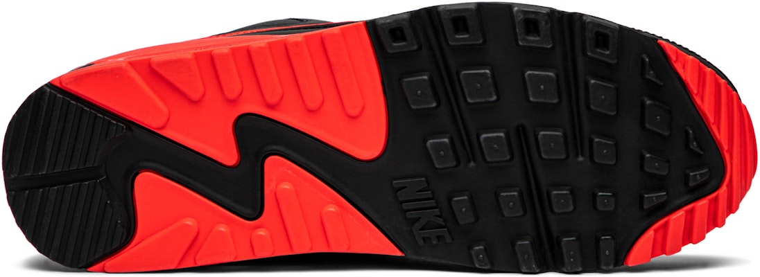 Nike Undefeated x Air Max 90 'White Solar Red' CJ7197-103 - KICKS CREW