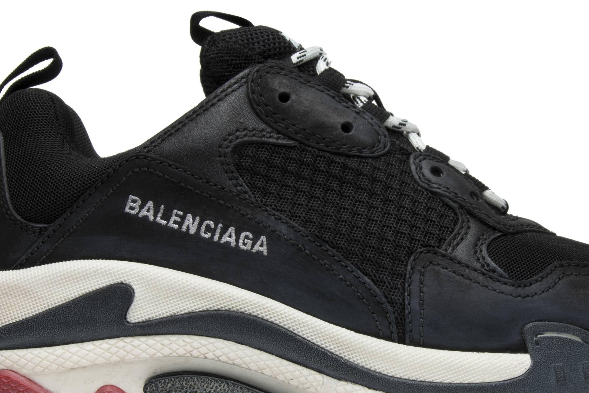 Order 巴黎世家 Triple S 黑色運動鞋（2018）512175-W09O1-1000