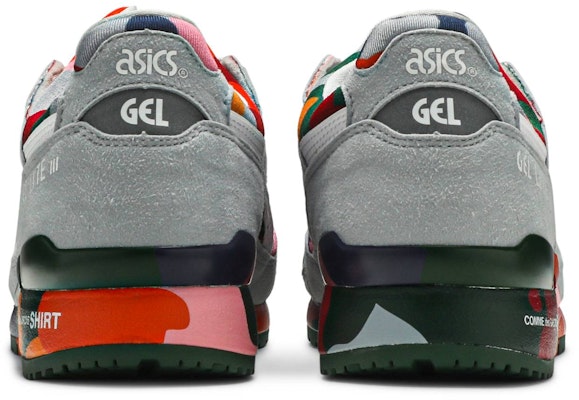 Comme Des Garçons SHIRT x ASICS Gel Lyte 3 'Camo Berwarna-warni' 1201A132-000 Details for Comme Des Garçons SHIRT x ASICS Gel Lyte 3 'Camo Berwarna-warni' 1201A132-000
