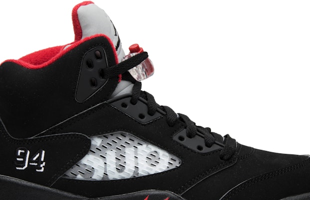 Jordan 5 online supreme black