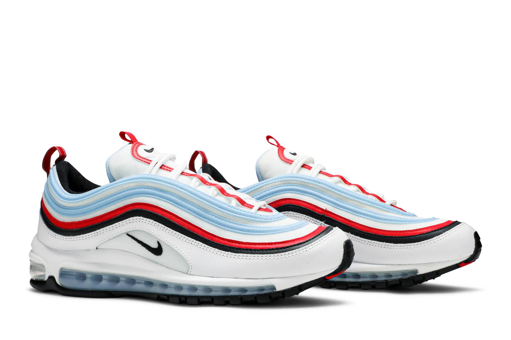 red white and light blue air max 97