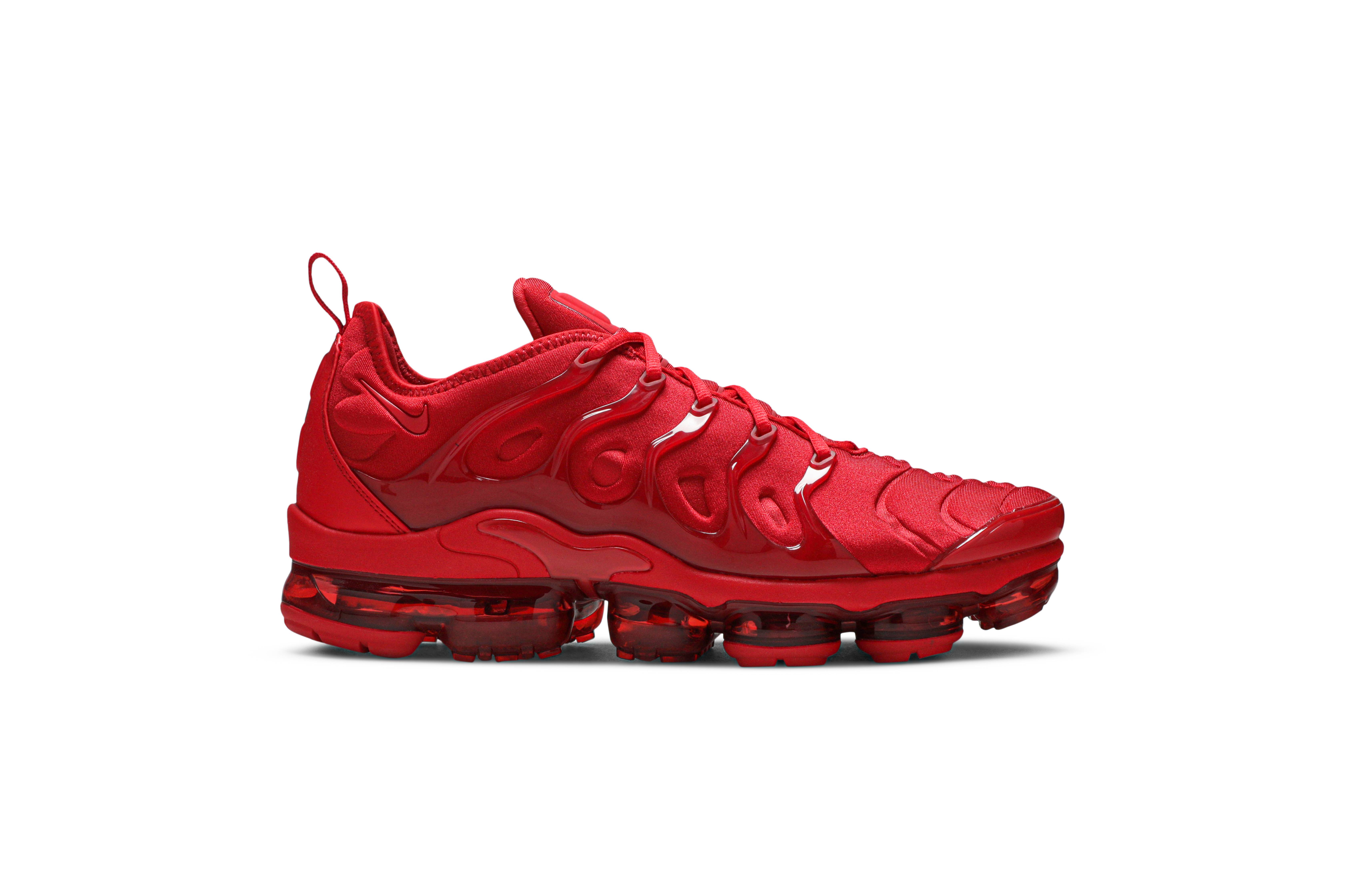 vapormax red laces