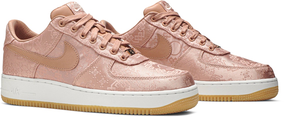 Clot x nike air force 1 low rose gold silk Clearance