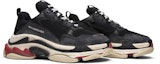 Cheap 발렌시아가 트리플 S 블랙레드 (Balenciaga Triple S Black Red) 483513 W06E1 1000