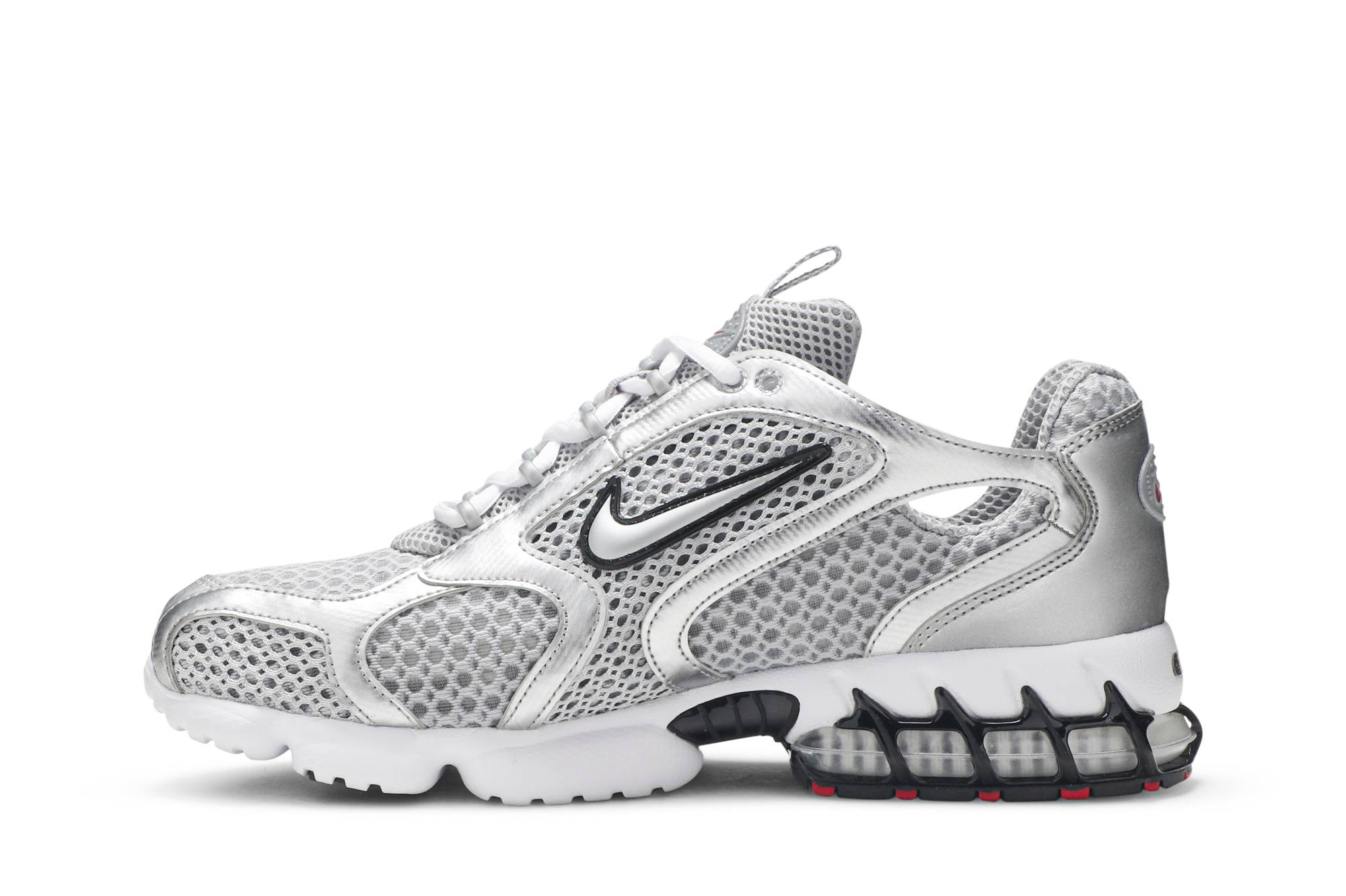 nike spiridon silver