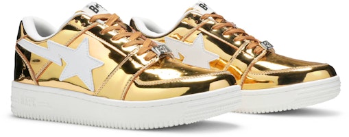 BAPE Foil Bape Sta Low Emas BAPESTA-GOLD Cheap BAPE Foil Bape Sta Low Emas BAPESTA-GOLD