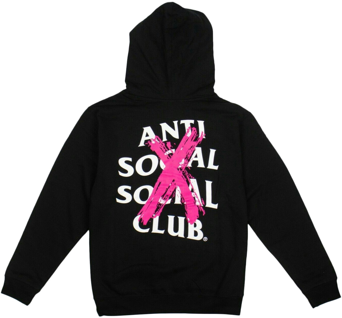 Anti Social Social Reebok Club Cancelled Hoodie Black Pink X