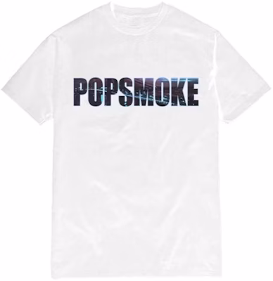 Pop Smoke x Vlone Wraith Tee White Buy Pop Smoke x Vlone Wraith Tee White