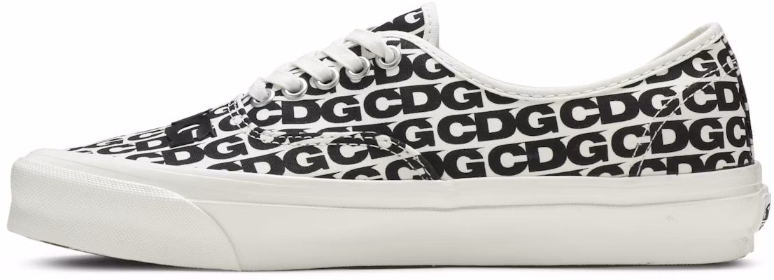 Comme des Garçons x Vans OG Authentic LX 'CDG Print - Blanc De Blanc' (Curved Rubber) VN0A4BV9SHM Lookbook Comme des Garçons x Vans OG Authentic LX 'CDG Print - Blanc De Blanc' (Curved Rubber) VN0A4BV9SHM