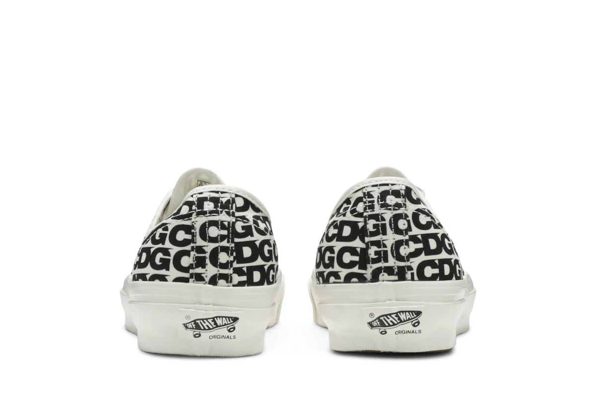 Comme des Garçons x Vans OG Authentic LX 'CDG Print - Blanc De Blanc' (Curved Rubber)