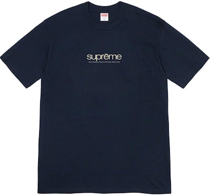 Supreme top navy tee