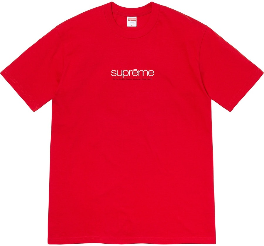 Supreme Five Boroughs Tee Red Novelship
