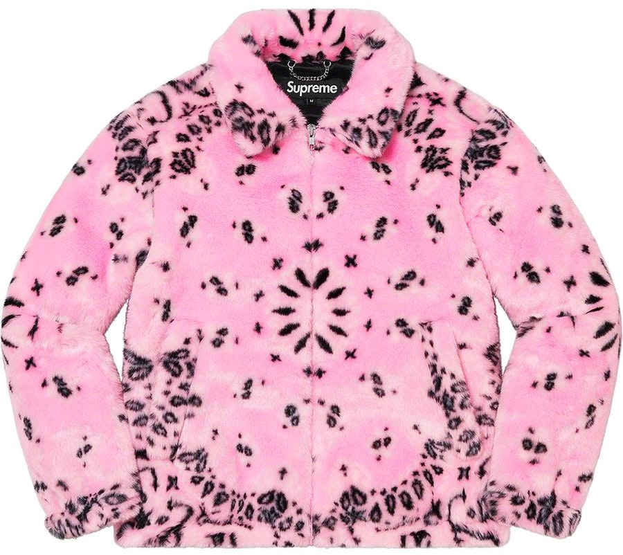 supreme-bandana-faux-fur-bomber-jacket-pink