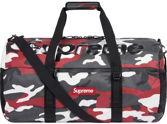 Supreme red duffle sales