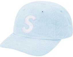 Supreme Fine Wale Corduroy S Logo 6-Panel Light Blue Supreme Fine Wale Corduroy S Logo 6-Panel Light Blue