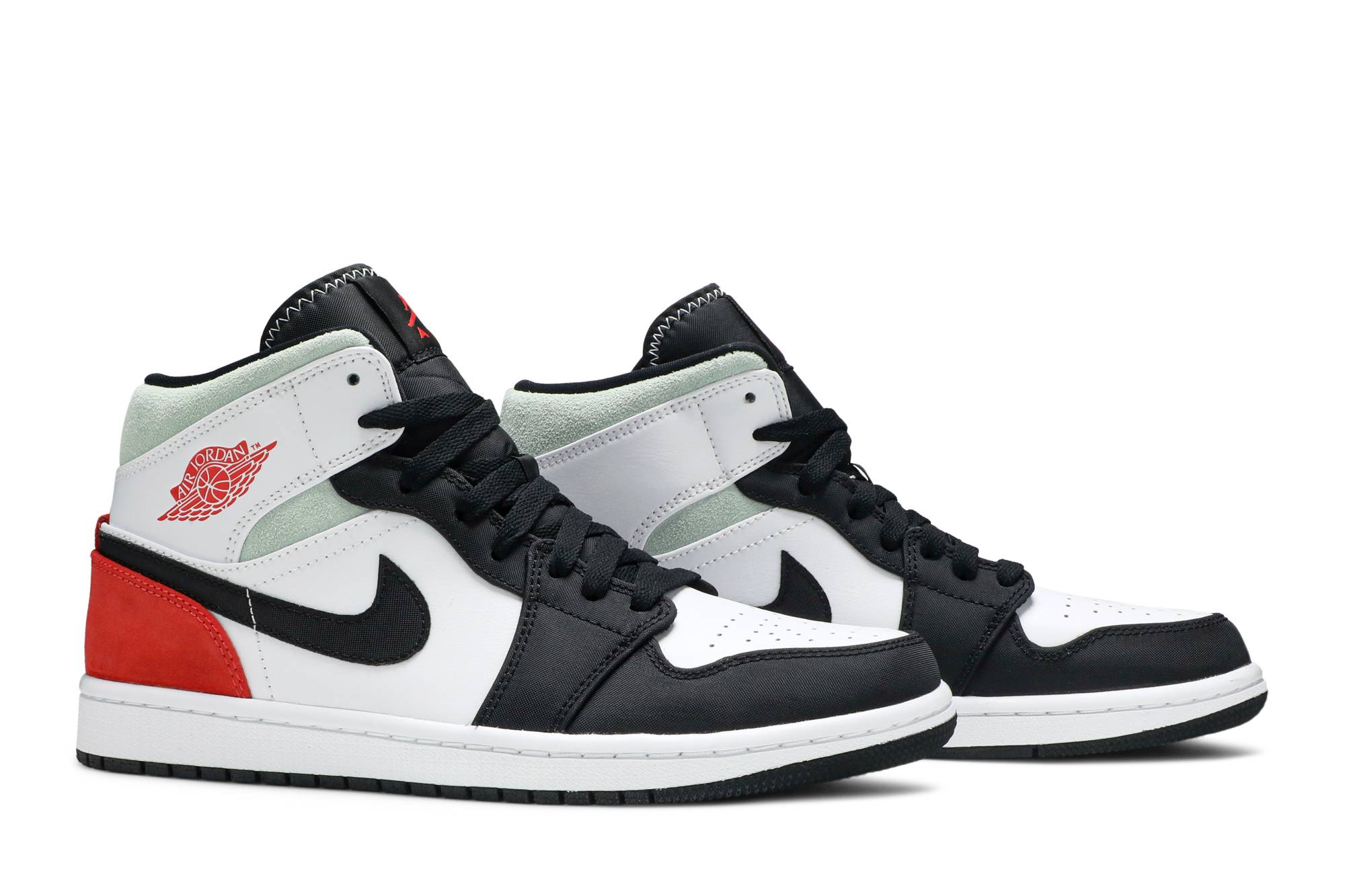 air jordan mid se red black toe