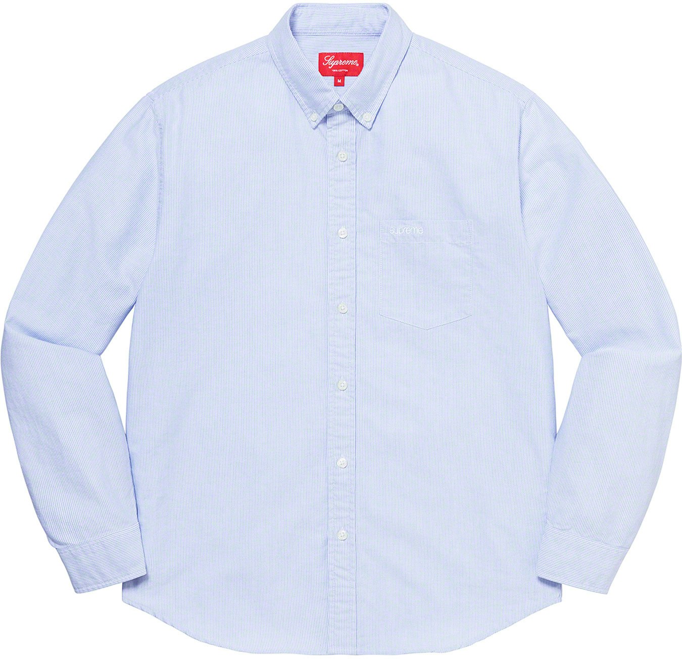 Supreme Stripe Oxford Shirt Blue - Novelship