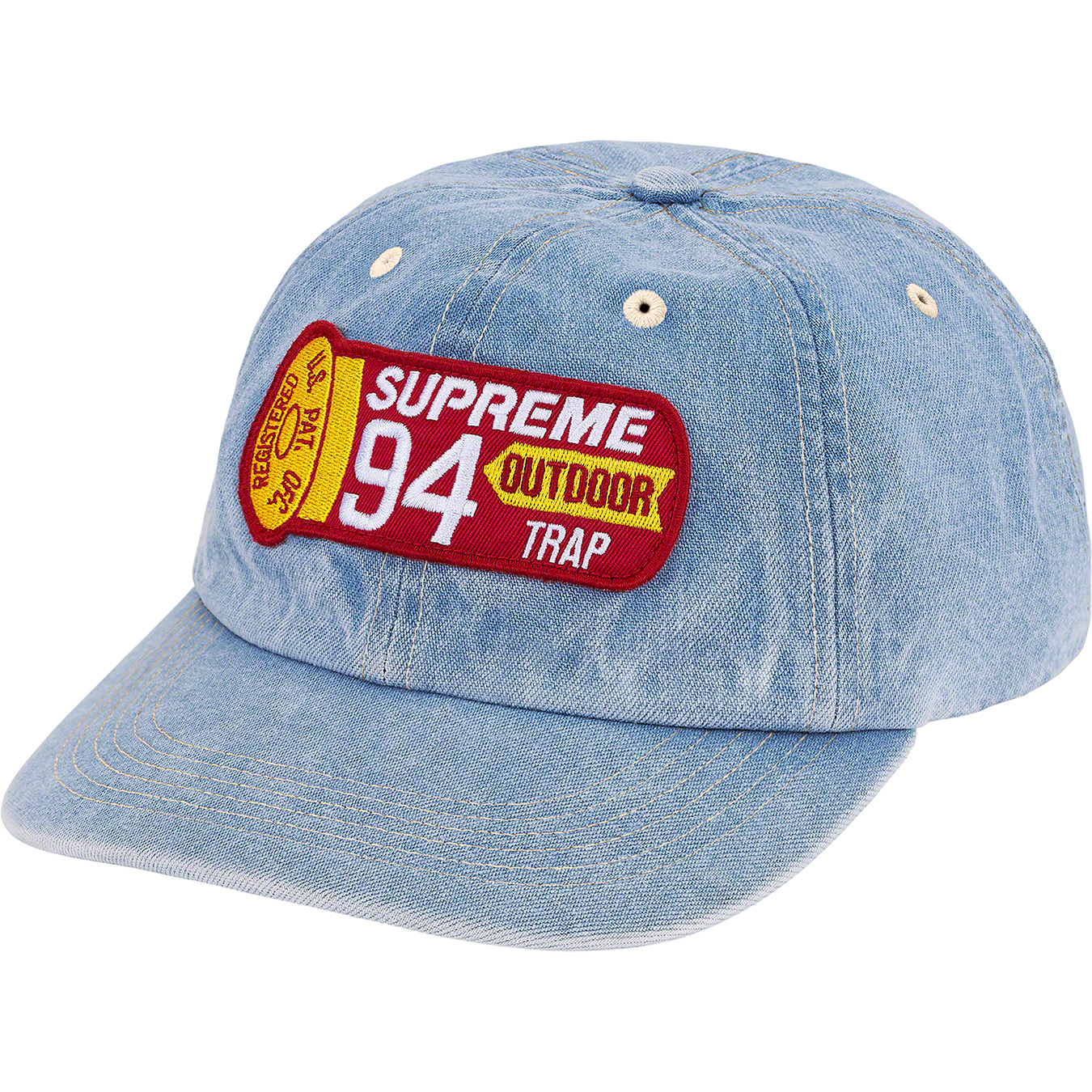 Supreme Shell Patch 6-Panel Denim - Novelship