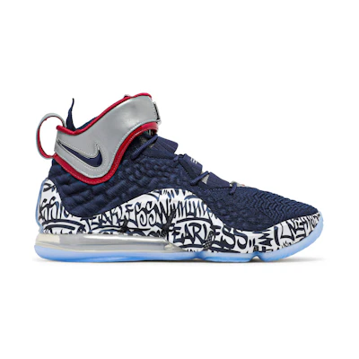 Nike LeBron 17 'Nike LeBron 4 Cold Blue Graffiti'