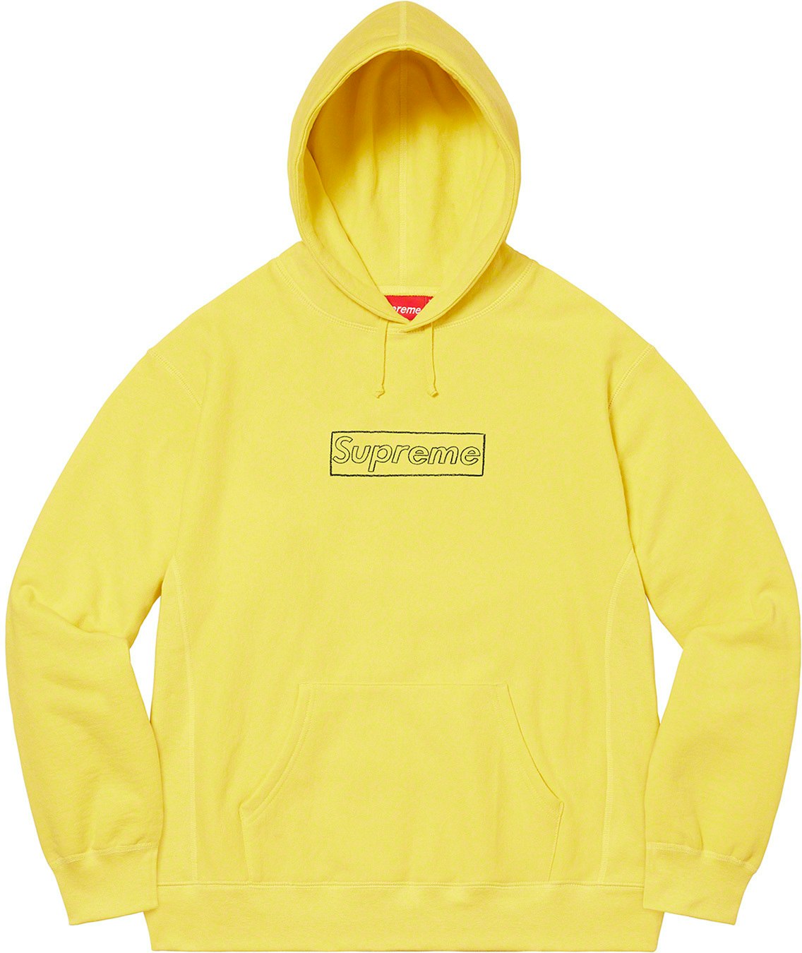Supreme kaws chalk logo hooded sweatshirt Outlet