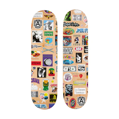 Supreme Stickers Deck Tan