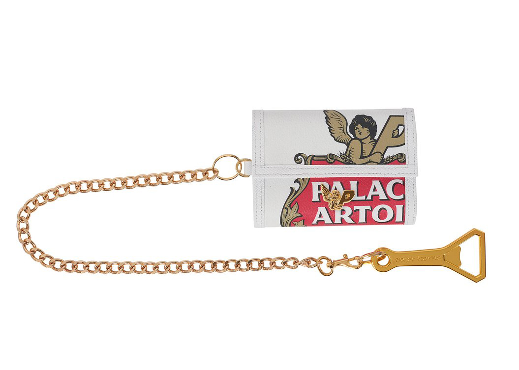 Palace Stella Artois Chain Wallet Cream - Novelship