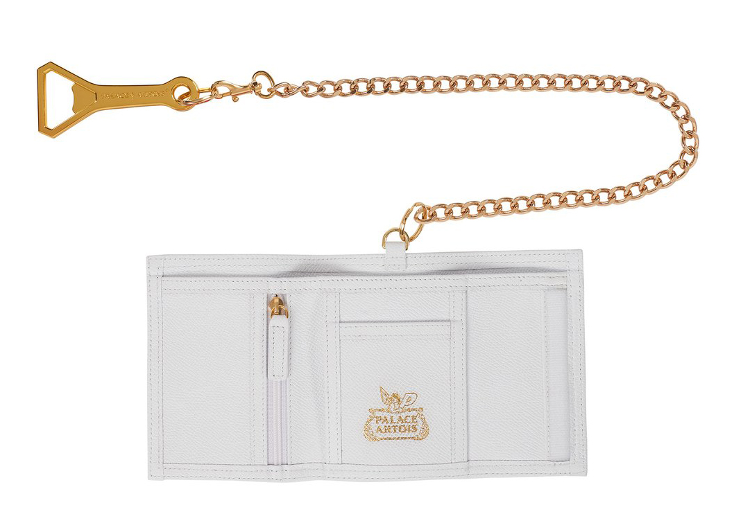 Palace Stella Artois Chain Wallet Cream - Novelship