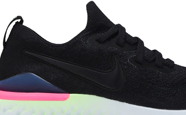 Nike epic react flyknit 2025 2 black sapphire hyper pink