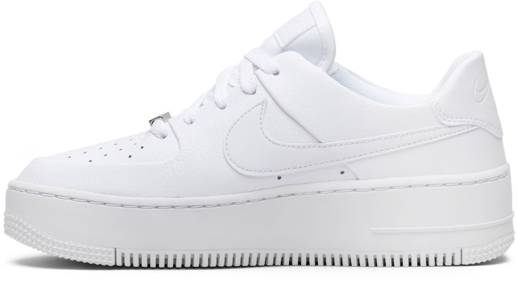 White nike air best sale force 1 sage low