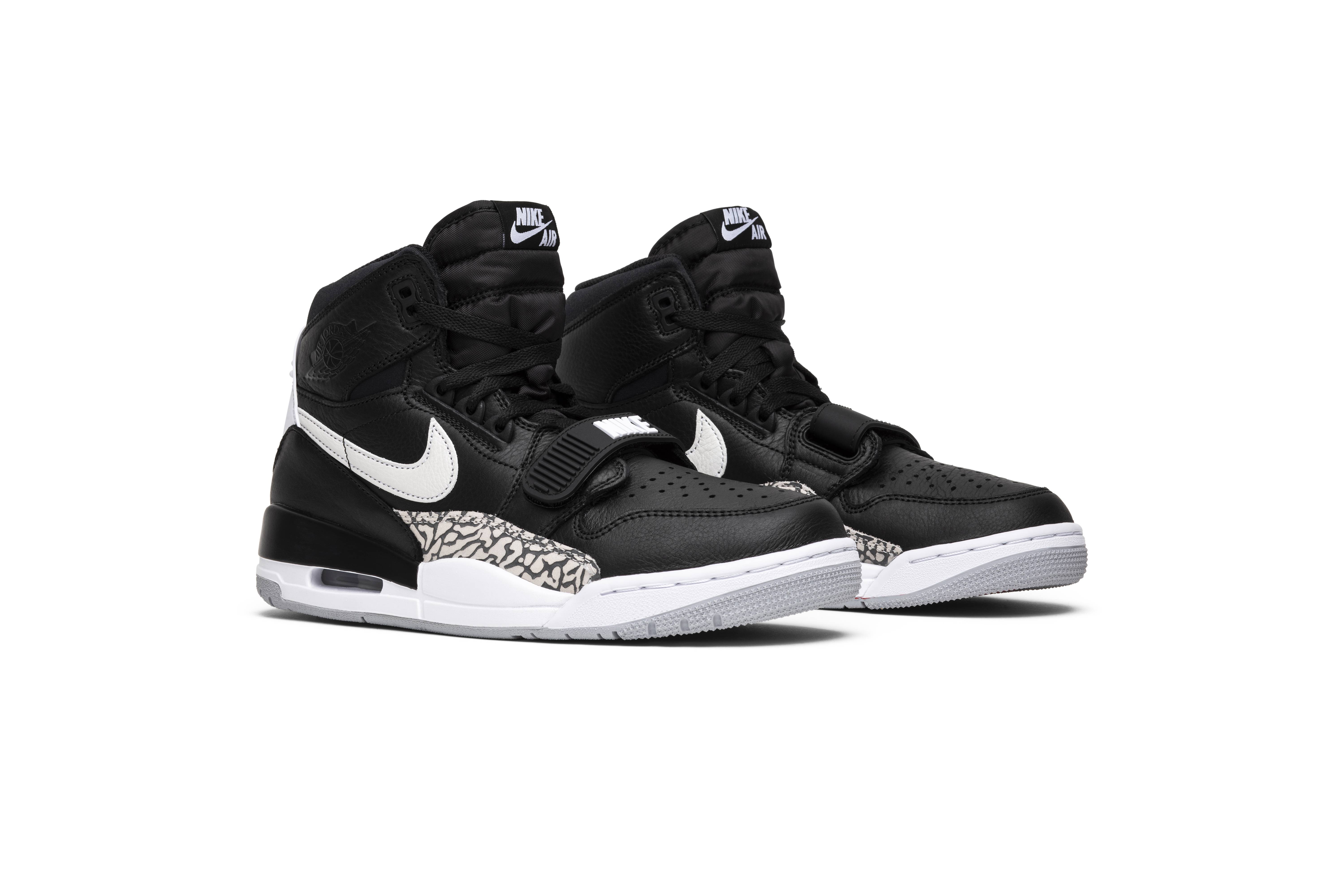 nike jordan legacy 312 black white