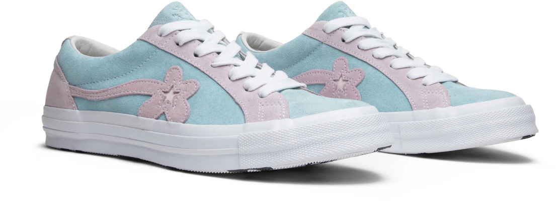 Converse golf le fleur pink and blue on sale