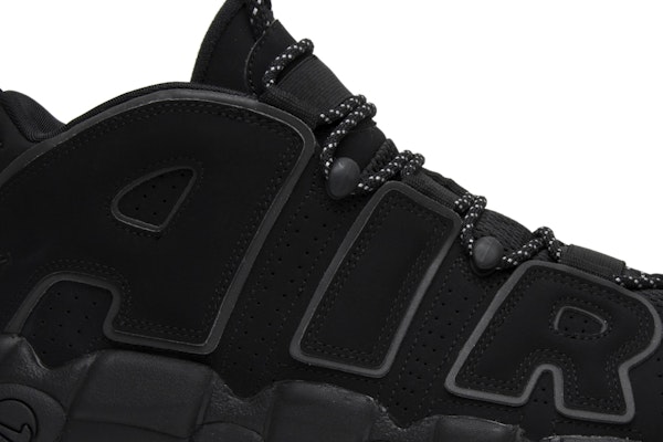 Nike air more uptempo online black reflective